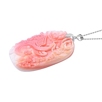 https://tjcuk.sirv.com/Products/42/8/4289720/Pink-Conch-Shell-Carved-Phoenix-Pendant-with-Chain-Size-20-in-Rhodium-_4289720_2.jpg?w=342&h=342