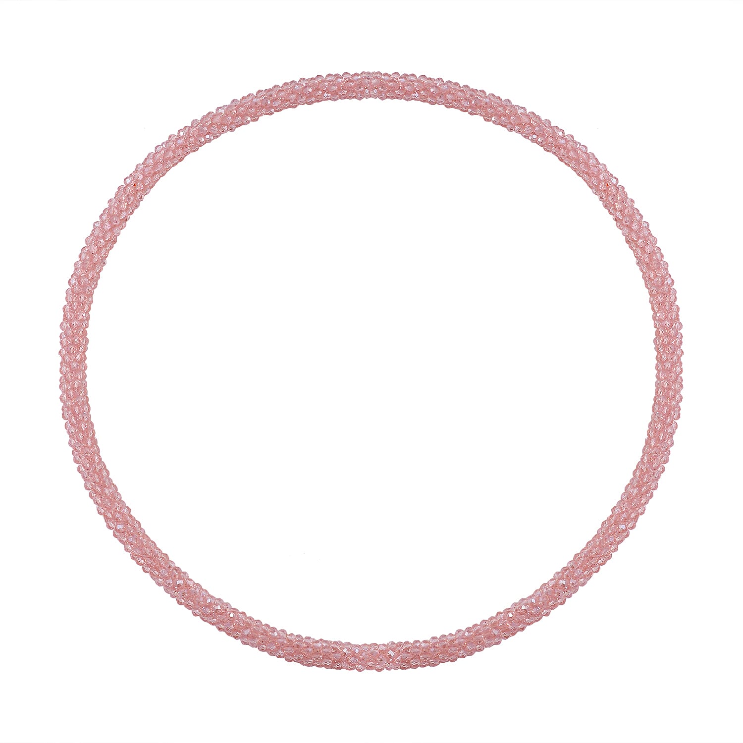 White Austrian Crystal Stone Necklace and Bracelet - 2 Piece Set