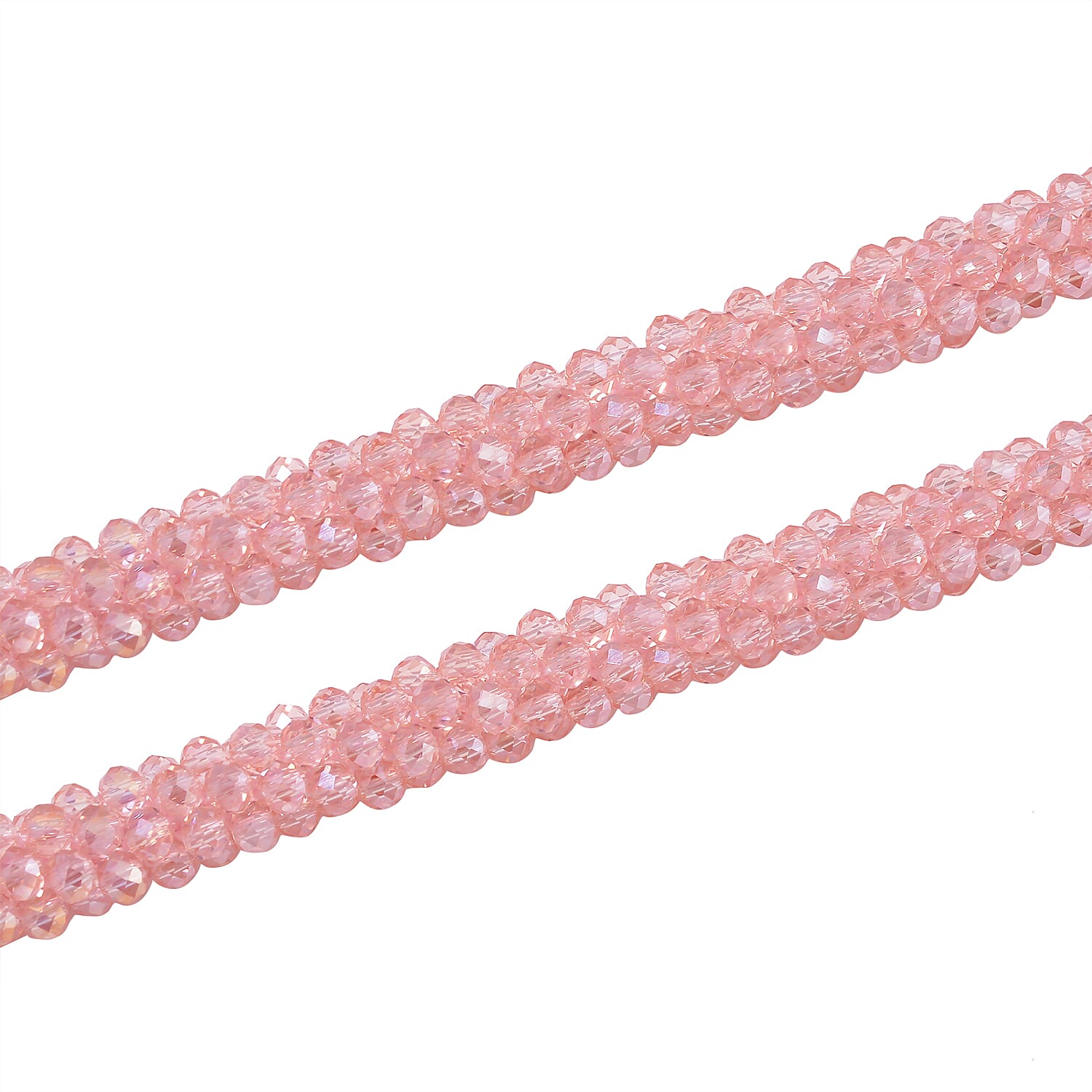 White Austrian Crystal Stone Necklace and Bracelet - 2 Piece Set