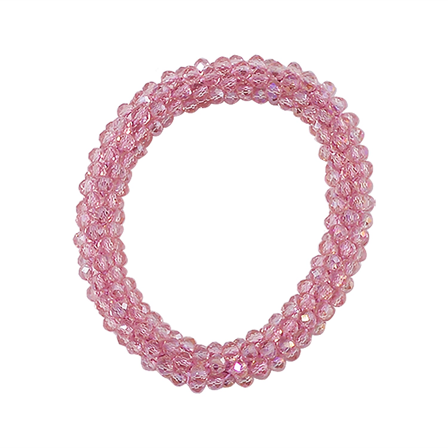 White Austrian Crystal Stone Necklace and Bracelet - 2 Piece Set