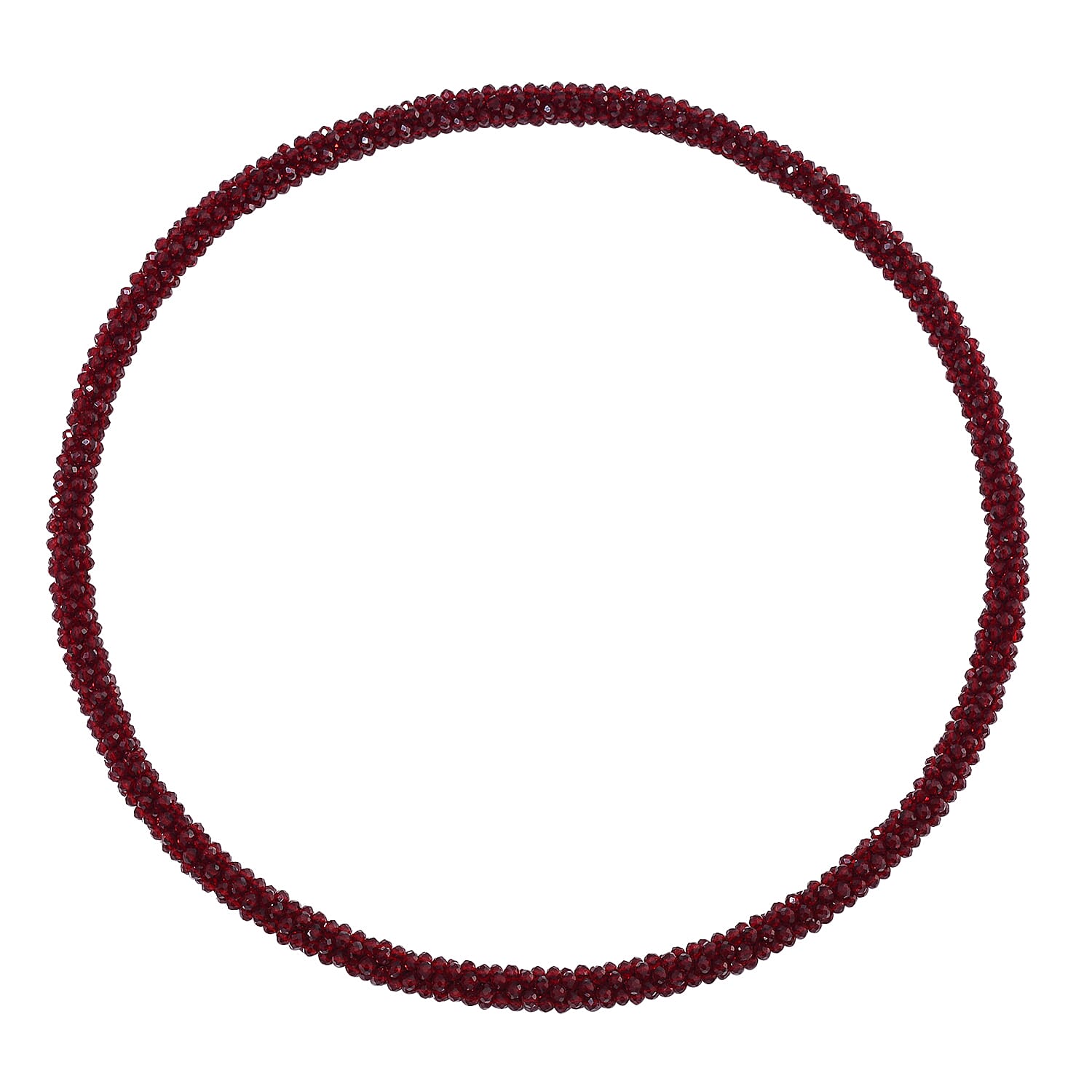 2 Piece Set -  Red Crystal Necklace and Bracelet