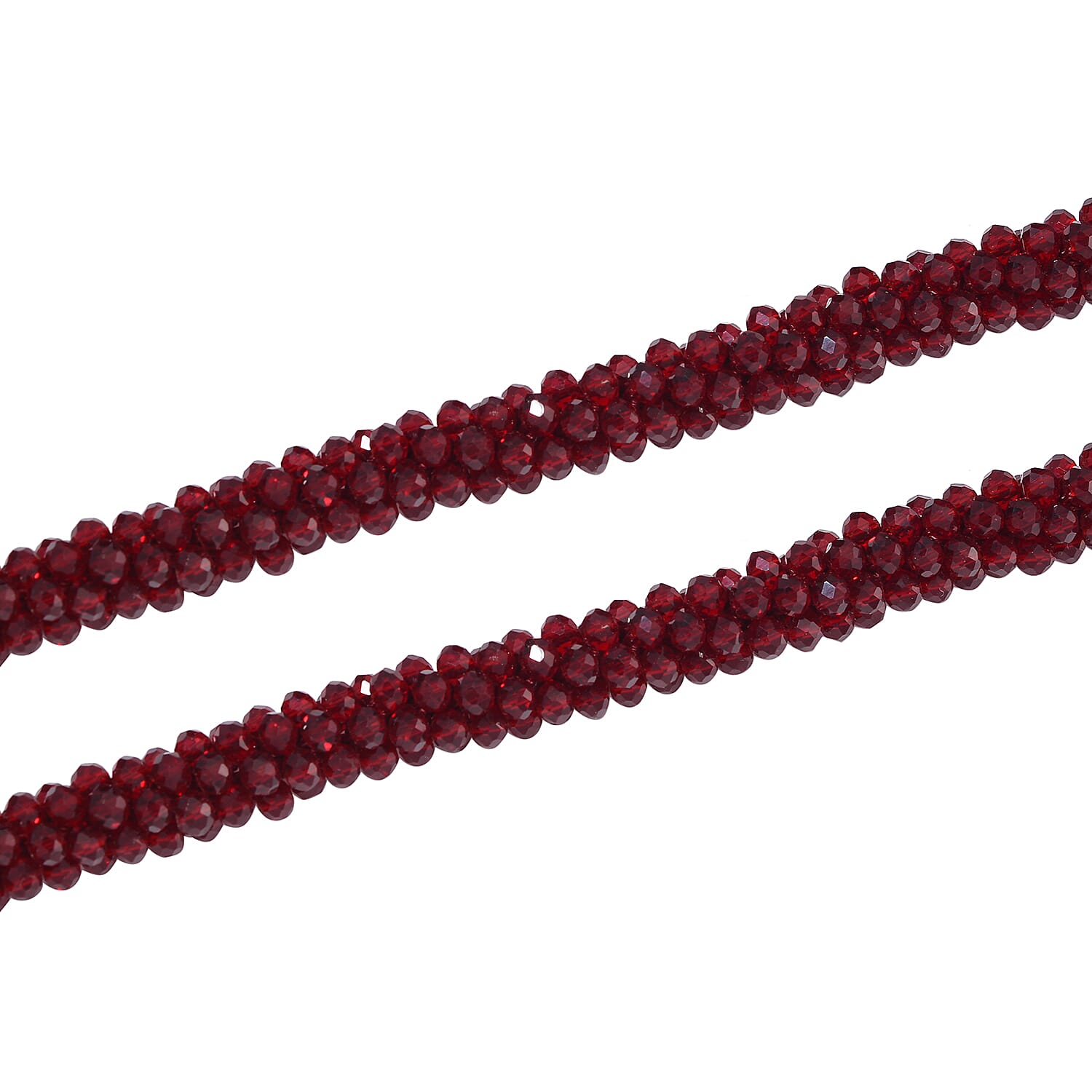 2 Piece Set -  Red Crystal Necklace and Bracelet