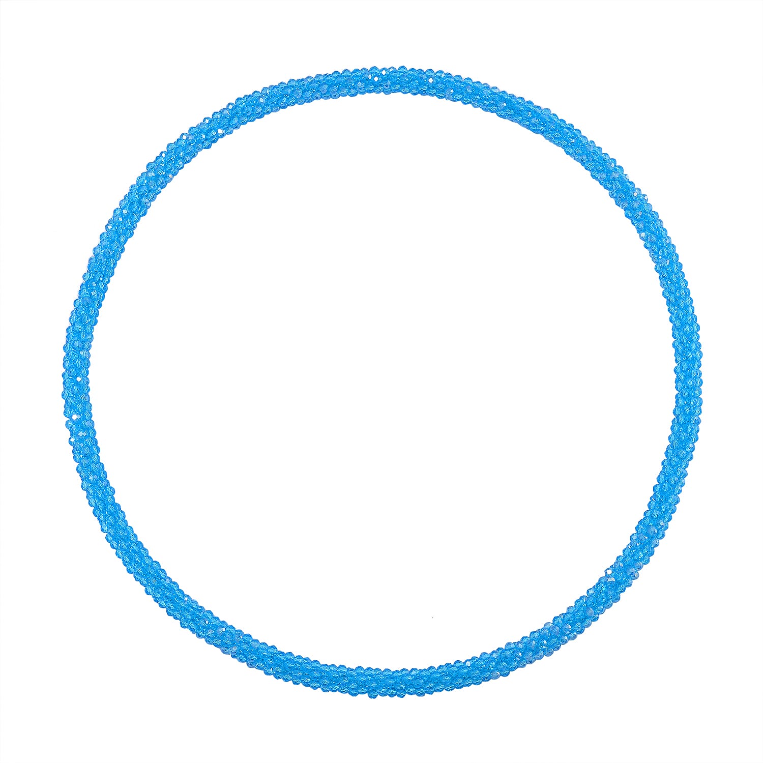 2 Piece Set -  Blue Crystal Necklace and Bracelet