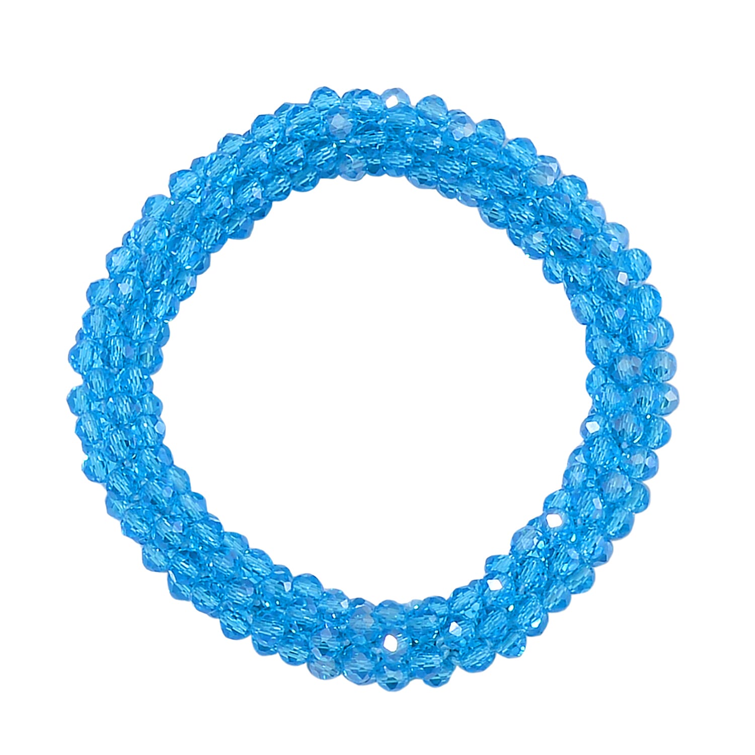 2 Piece Set -  Blue Crystal Necklace and Bracelet