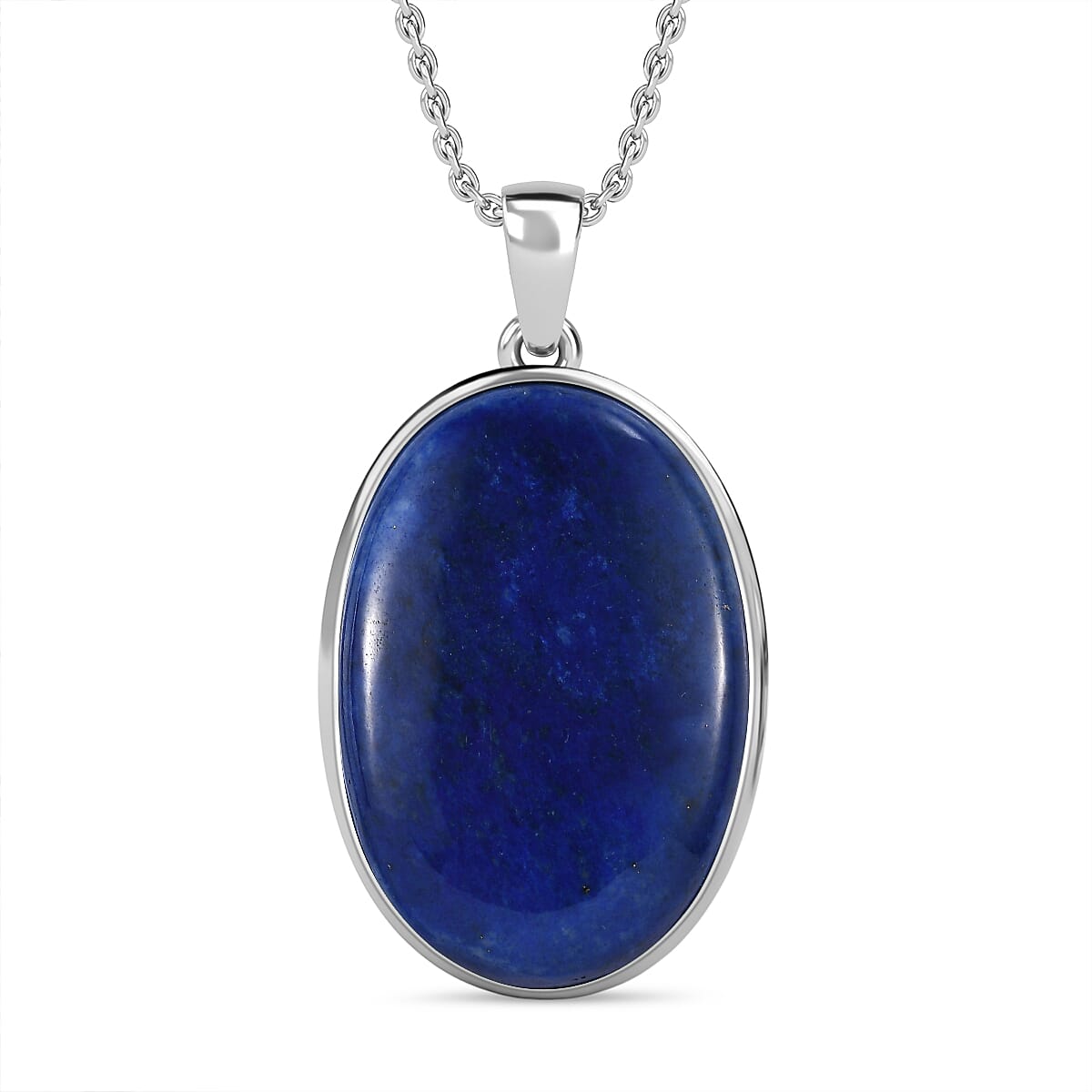 Lapis Lazuli Pendant with Chain (Size 20) 30.00 Ct.