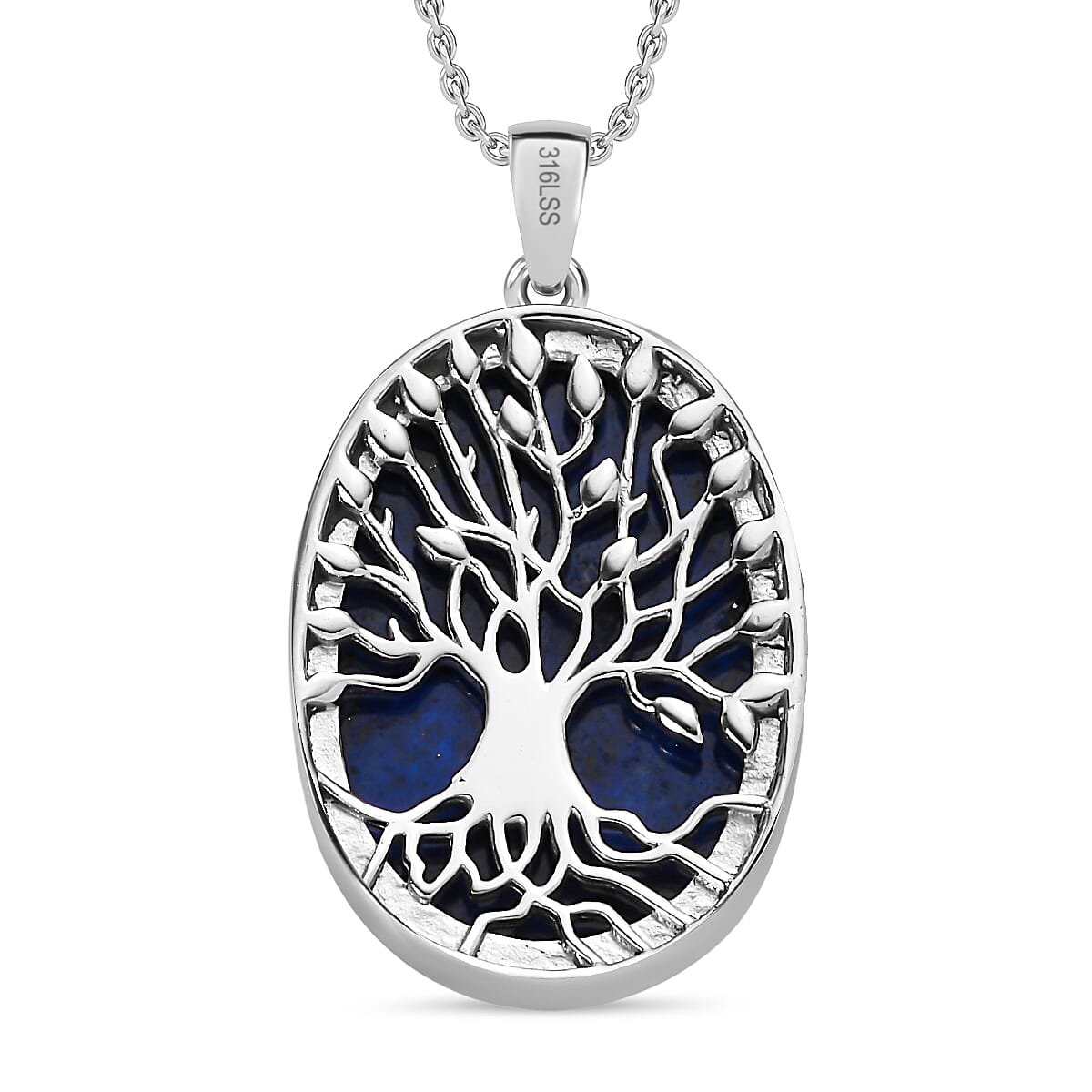 Lapis Lazuli Pendant with Chain (Size 20) 30.00 Ct.