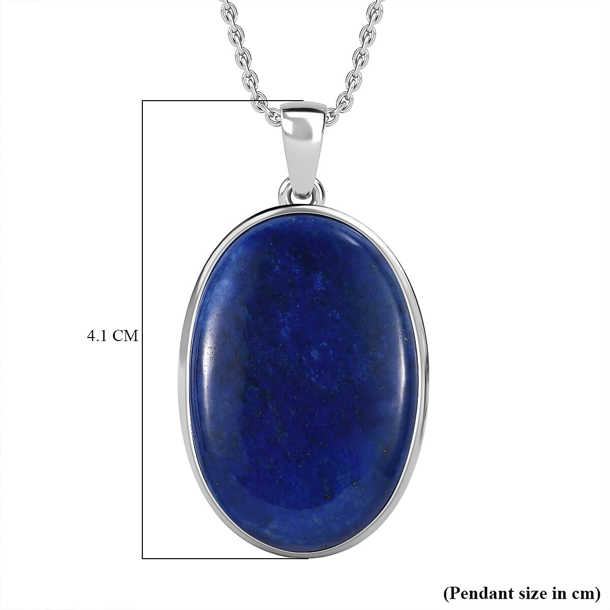 Lapis Lazuli Pendant with Chain (Size 20) 30.00 Ct.