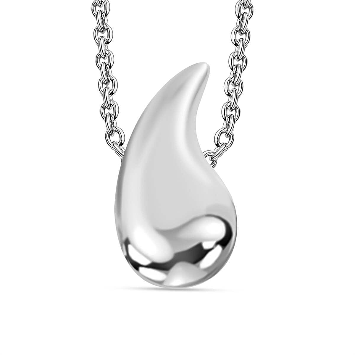 JCK Vegas Closeout - Sterling Silver Drop Pendant with Chain (Size 20)