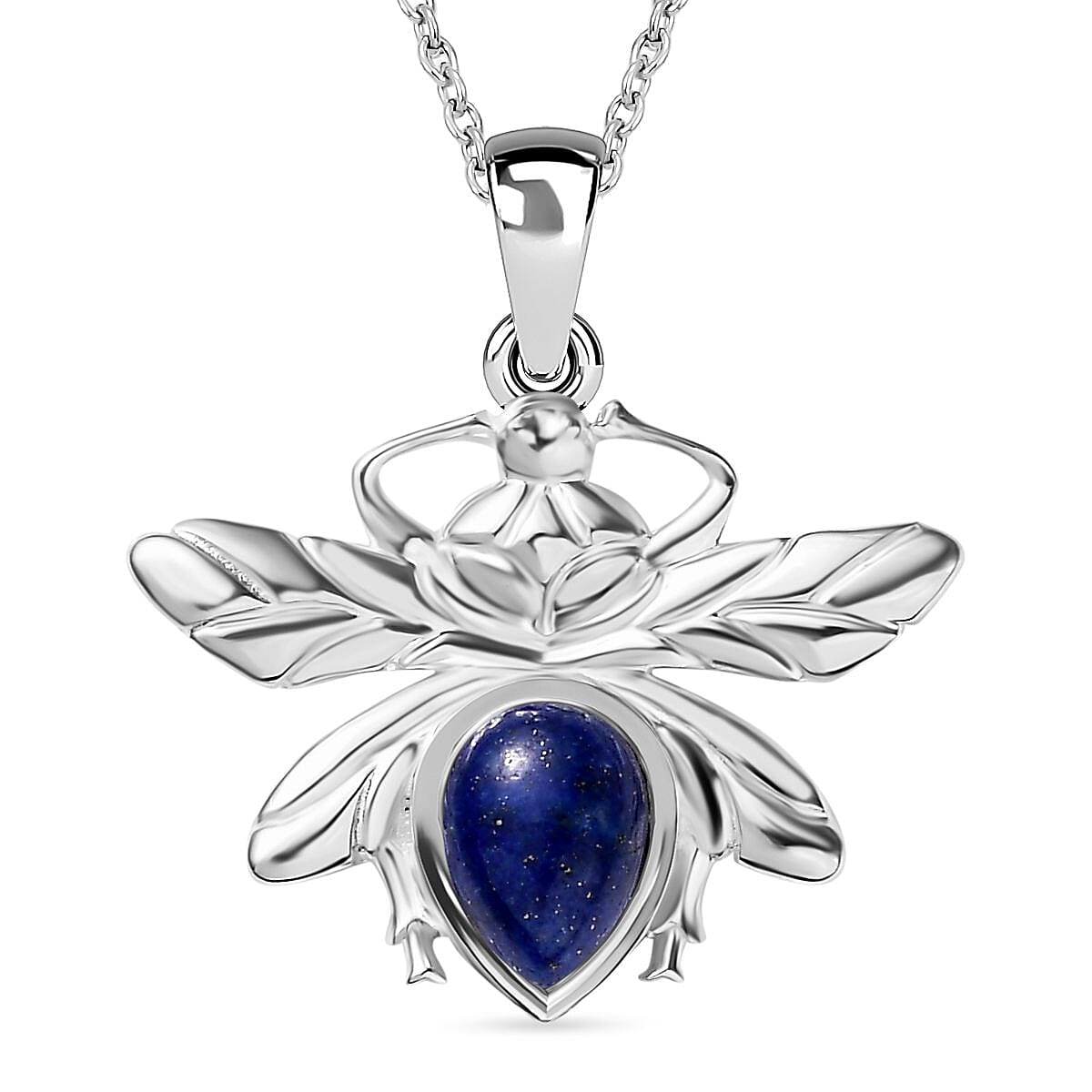 Citlali sterling silver mexico lapis online lazuli tree goddess pendant