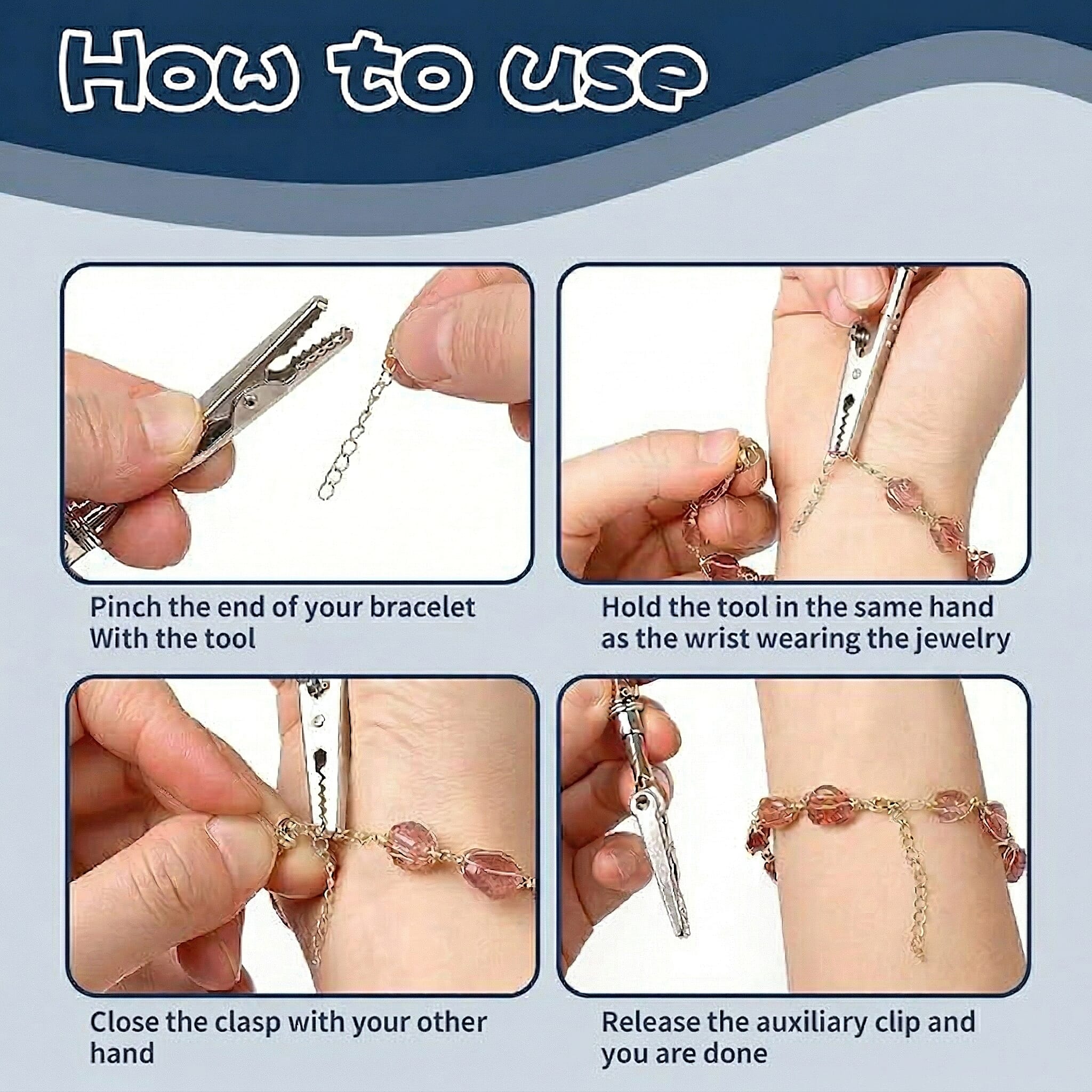 3 Piece Set - Pink Crystal Bracelet (Size 7.5) with Bracelet Buddy & Bracelet Box 70.00 Ct.