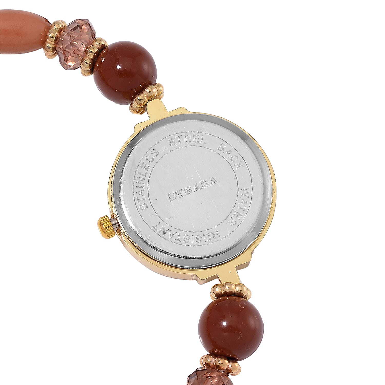 CYBER MONDAY MEGA DEAL - 4 Piece Set - STRADA Crystal Watch With 3 Crystal Bracelets - Multi