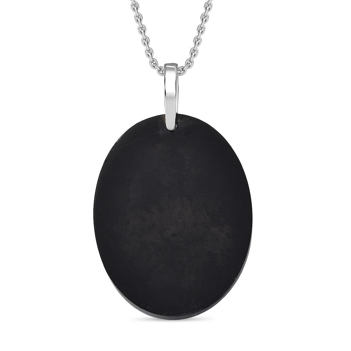 Close Out Deal- Snow Flake Obsidian Pendant with Chain (Size 20)  73.00 Ct.
