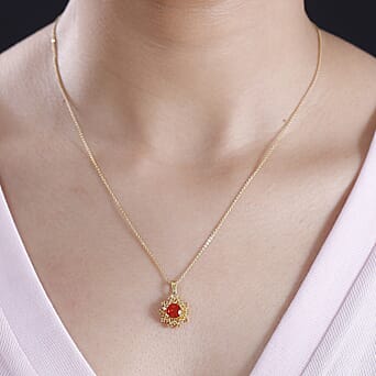 https://tjcuk.sirv.com/Products/43/0/4306806/Cherry-Fire-Opal-Citrine-Pendant-with-Chain-Size-20-in-18K-YG-Vermeil-_4306806_2.jpg?w=342&h=342