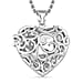 Brand New - Lucy Q Filigree Pendant with Chain (Size 18) in Rhodium Overlay Sterling Silver