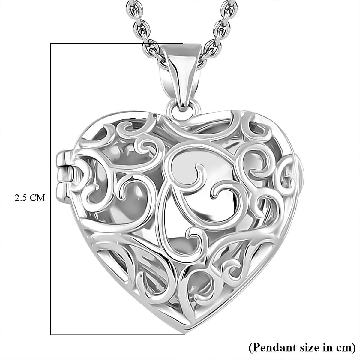 Brand New - Lucy Q Filigree Pendant with Chain (Size 18) in Rhodium Overlay Sterling Silver Brand New - Lucy Q Filigree Pendant with Chain (Size 18) in Rhodium Overlay Sterling Silver
