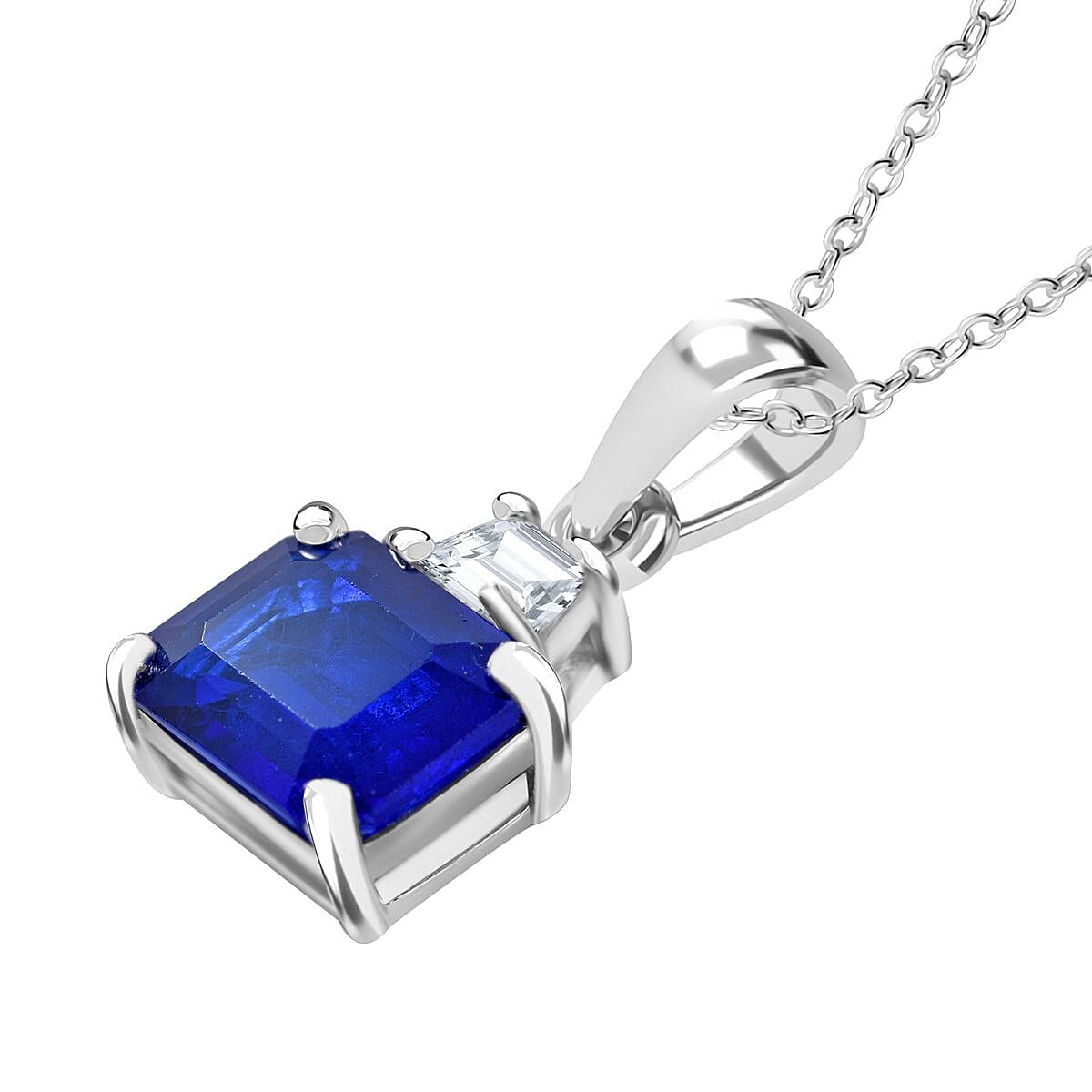 Blue Spinel Hexagon 2024 Pendant