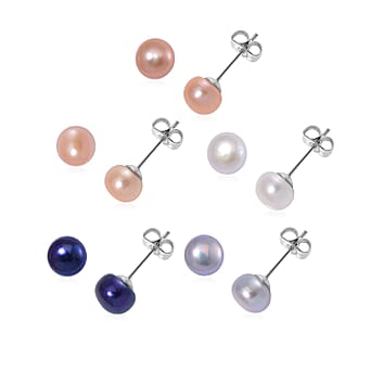 https://tjcuk.sirv.com/Products/43/1/4313892/Set-of-5-Multi-Color-Fresh-Water-Pearl-Push-Back-Earring-in-Stainless-_4313892.jpg?w=342&h=342