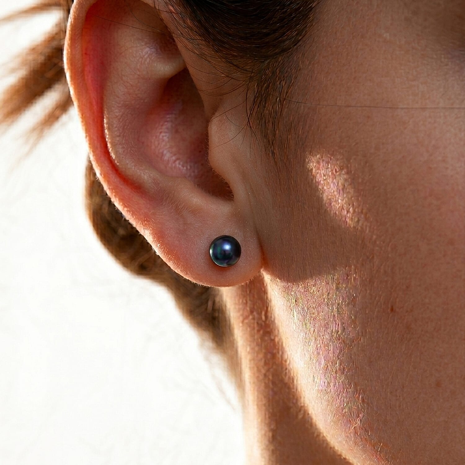 WOW Deal - Set of 5 - Multi Colour Fresh Water Pearl Stud Earrings with Push Backs 12.50 Ct.