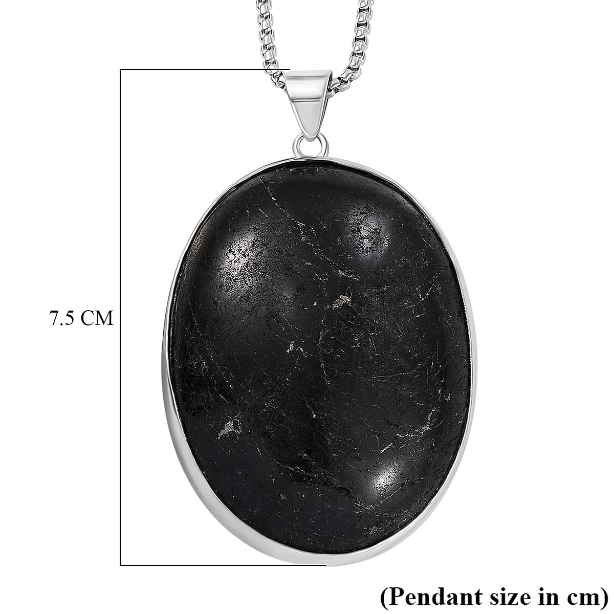 The Ultimate Find - Biggest Black Tourmaline Pendant Ever at TJC  with Chain (Size 30) - 200.000  Ct.