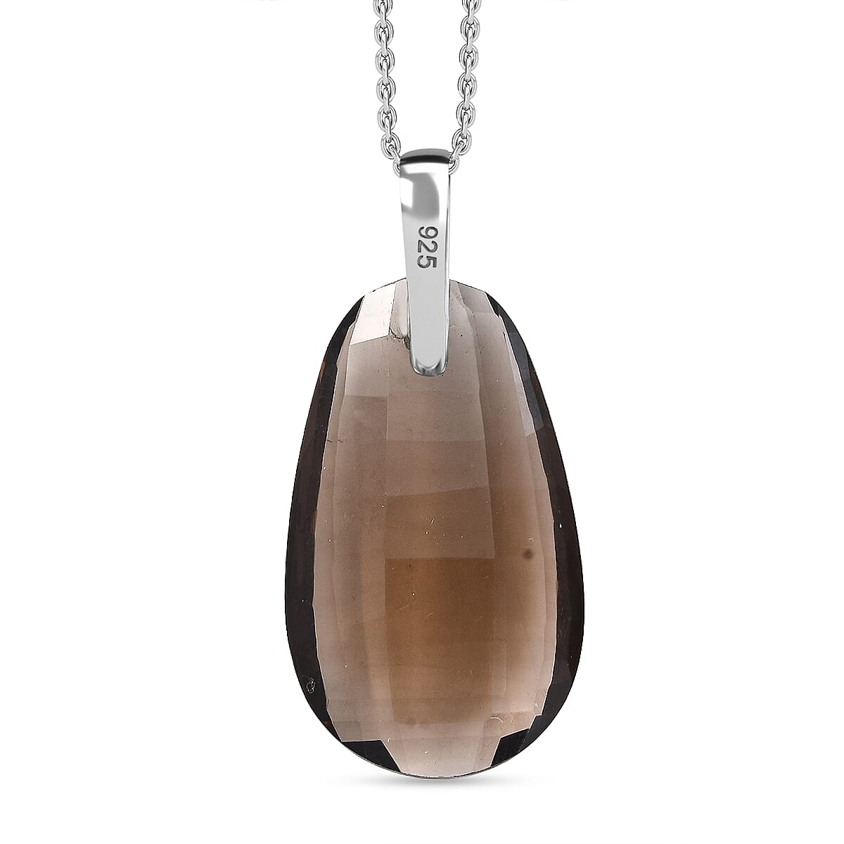 Smoky Quartz Pendant with Chain (Size - 20) 23.00 Ct.