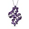 Red Garnet, Citrine, Peridot, SkyblueTopaz, African Amethyst Pendant with Chain (Size 20) in Silver Tone 4.78 Ct.