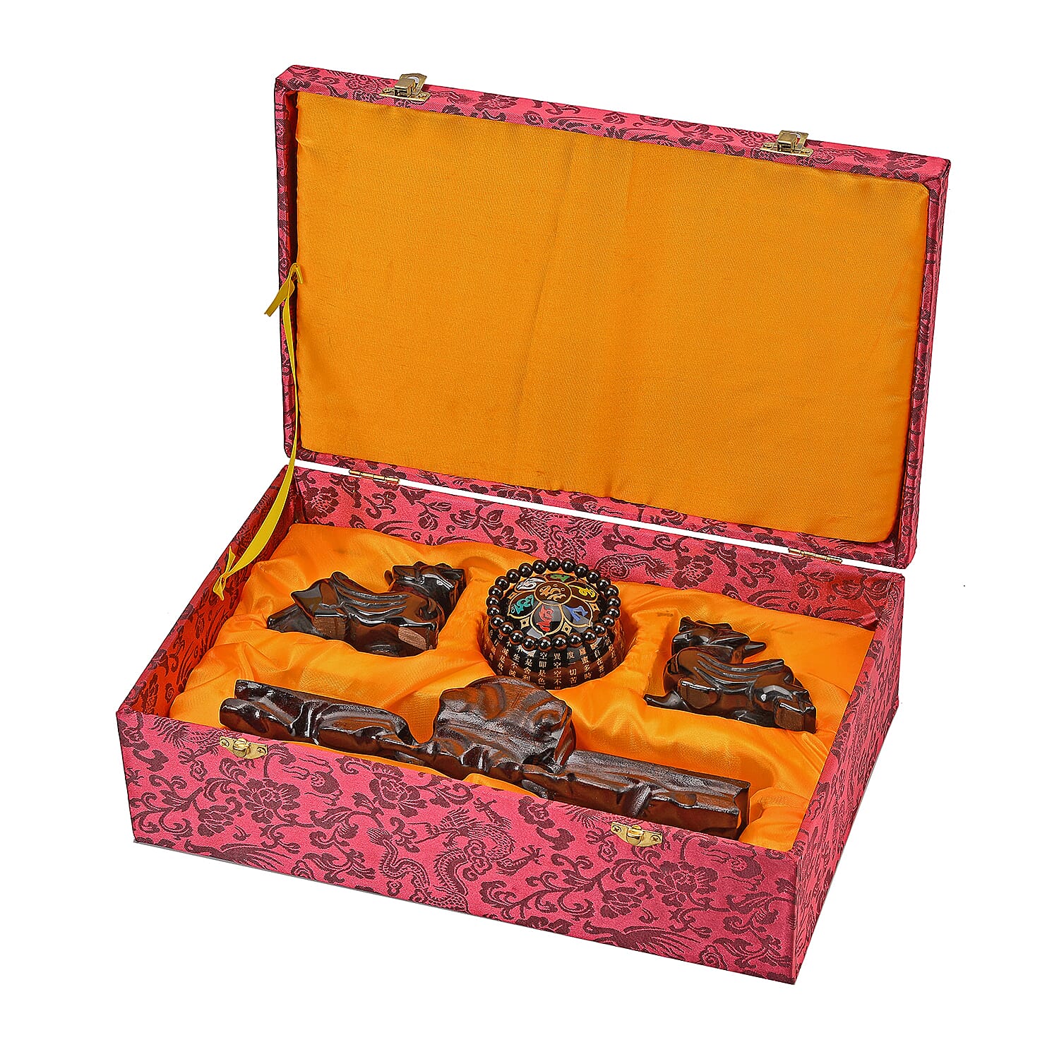 Handcrafted Pi Xiu Feng Shui Obsidian Figurine Sculptures With Stand & Stretchable Bracelet (Size - 7-7.5) - Presented in a Gift Box 11715.00 Ct. Handcrafted Pi Xiu Feng Shui Obsidian Figurine Sculptures With Stand & Stretchable Bracelet (Size - 7-7.5) - Presented in a Gift Box 11715.00 Ct.