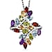 African Amethyst Pendant with Chain (Size 20) in White Tone 4.78 Ct.