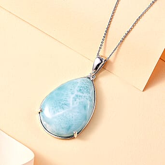https://tjcuk.sirv.com/Products/43/2/4323482/Natural-Green-Larimar-Pendant-with-Chain-Size-20-in-Rhodium-Overlay-St_4323482_1.jpg?w=342&h=342