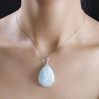 https://tjcuk.sirv.com/Products/43/2/4323482/Natural-Green-Larimar-Pendant-with-Chain-Size-20-in-Rhodium-Overlay-St_4323482_2.jpg?w=342&h=342