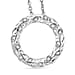 Yellow Diamond Pendant with Chain (Size - 20) in Rhodium Overlay Sterling Silver