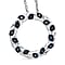 White Diamond Pendant with Chain (Size - 20) in Rhodium Overlay Sterling Silver