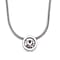 12 Piece Set - Golden & Multi Color Crystal Pendant with Chain (Size - 18-2 Ext) in White Tone