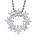 Champagne Diamond Pendant with Chain (Size - 20) in 18K Vermeil Rose Gold Plated Sterling Silver 0.50 Ct.