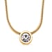 12 Piece Set - Blue & Multi Color Crystal Pendant with Chain (Size - 18-2 Ext) in Yellow Gold Tone
