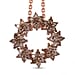 Champagne Diamond Pendant with Chain (Size - 20) in 18K Vermeil Rose Gold Plated Sterling Silver 0.50 Ct.