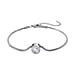 12 Piece Set - Golden & Multi Color Crystal Charms with Bracelet (Size - 7.5-2 Ext) in White Tone
