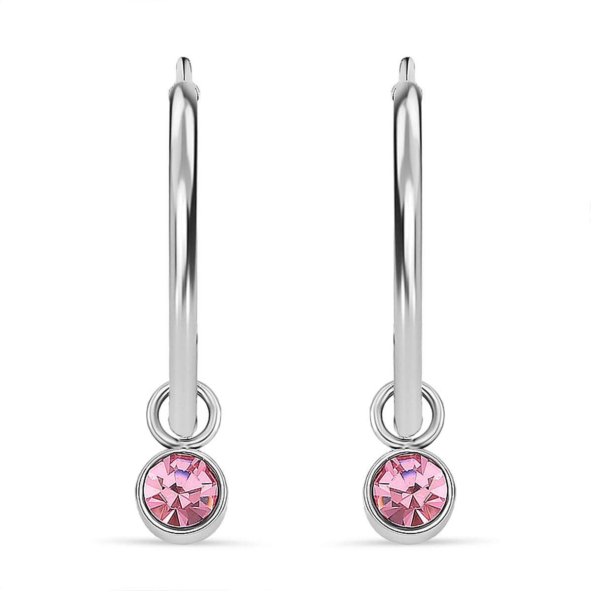 5 Piece Set - Golden & Multi Color Crystal Charms and Earrings with Clasp