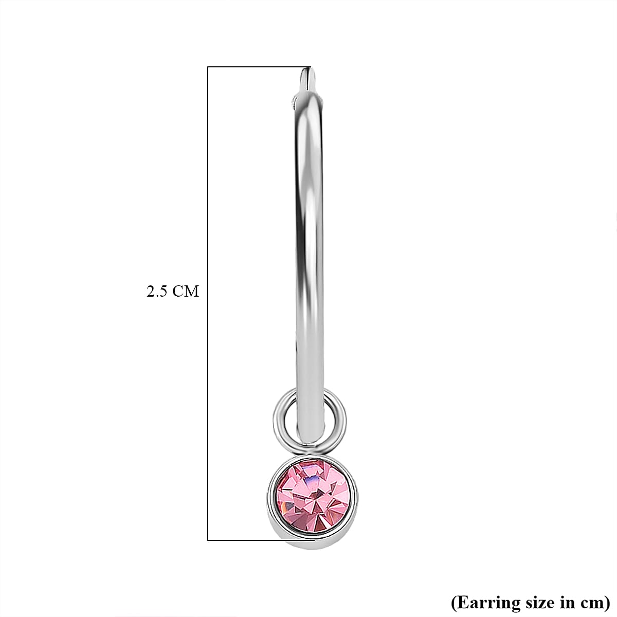 5 Piece Set - Golden & Multi Color Crystal Charms and Earrings with Clasp