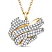 GP Amore Collection - Diamond Heart Pendant with Chain in Sterling Silver