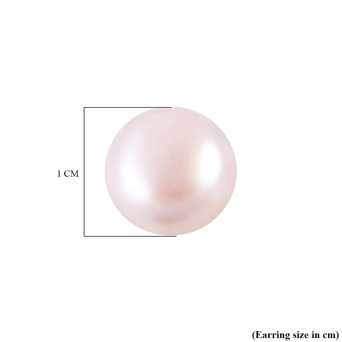 Set of 3 - Fresh Water Peacock, Peach & White Pearl Earring With Push Back in Rhodium Overlay Sterling Silver 24.00 Ct.