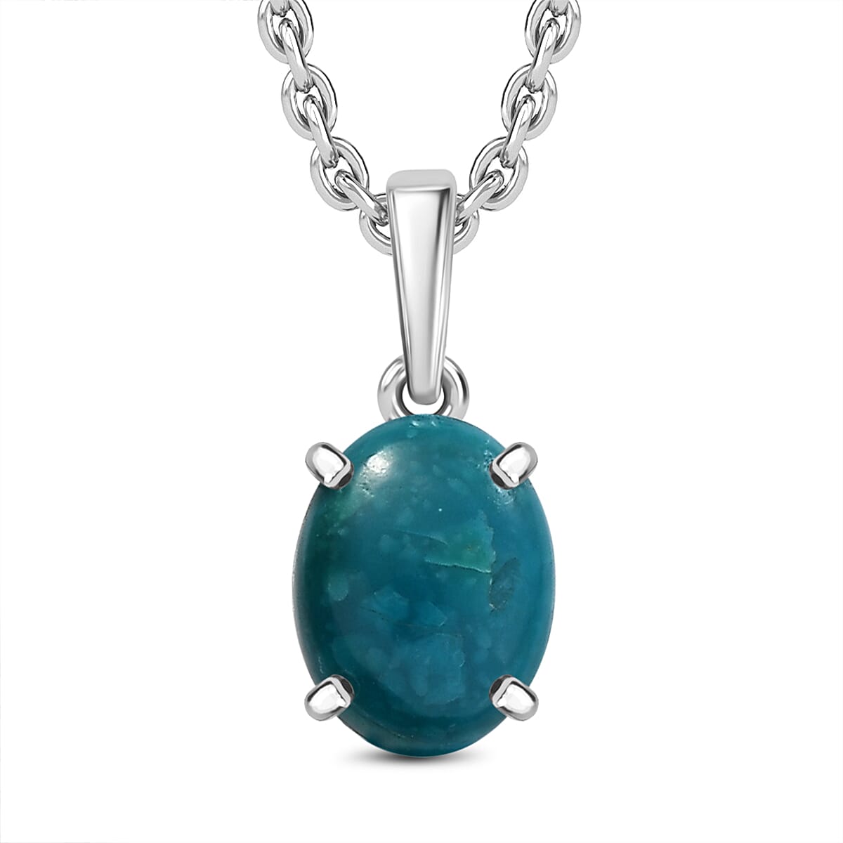 Opalina Pendant With Chain (Size - 20) in Sterling Silver 1.60 Ct.