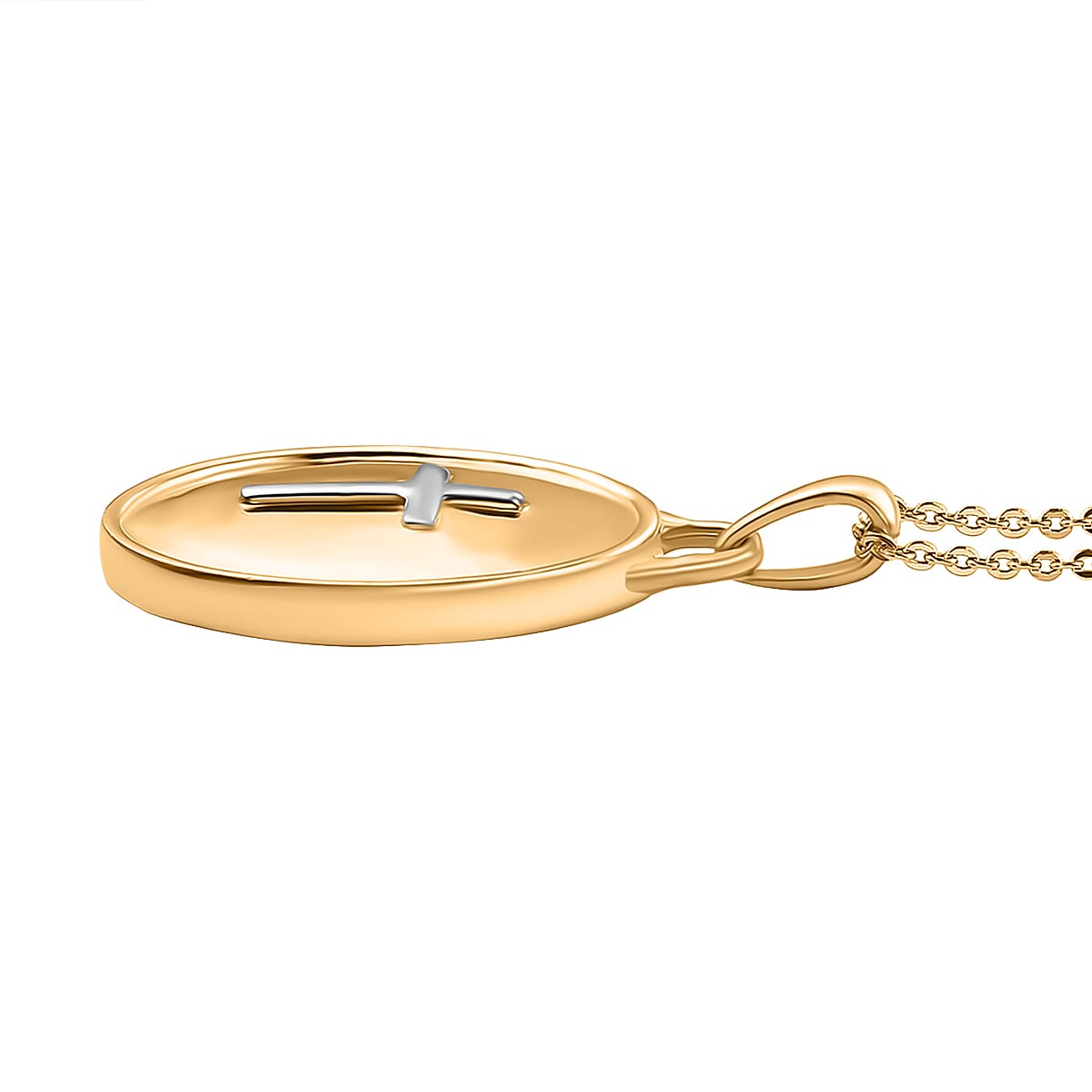 Pendant with Chain (Size 20) in 18K Yellow Gold Plated Sterling Silver