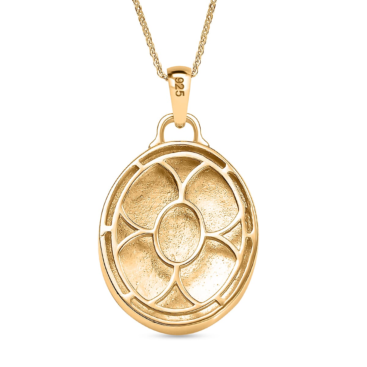 Pendant with Chain (Size 20) in 18K Yellow Gold Plated Sterling Silver