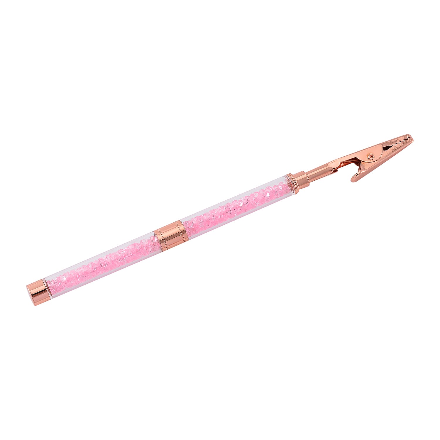 2 Piece Set - Austrian Pink Crystal Bracelet (Size - 7.5) with Bracelet Buddy in Rose Gold Tone 70.00 Ct.