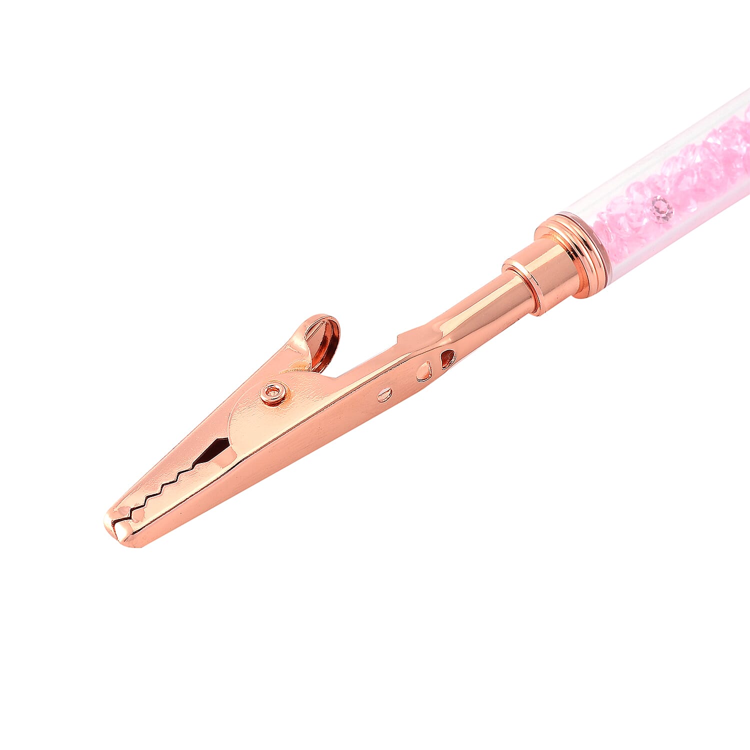 2 Piece Set - Austrian Pink Crystal Bracelet (Size - 7.5) with Bracelet Buddy in Rose Gold Tone 70.00 Ct.