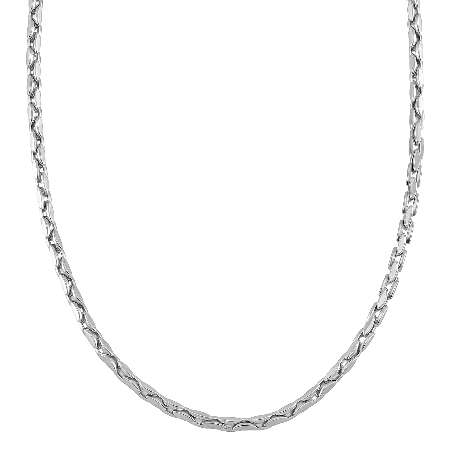 3 Piece Set - Panther Link Necklace (Size 20-2) Bracelet (Size 7.5-2) & Earrings with Clasp