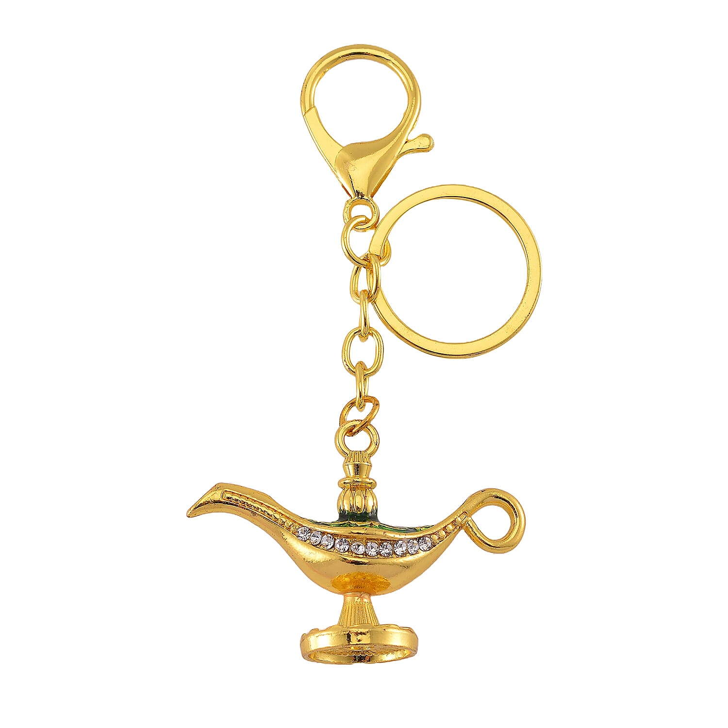 Morocco Closeout - Set of Two- Enamelled Crystal Lantern & Keyring