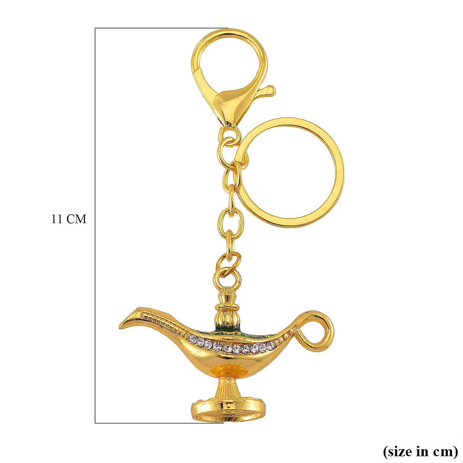 Morocco Closeout - Set of Two- Enamelled Crystal Lantern & Keyring