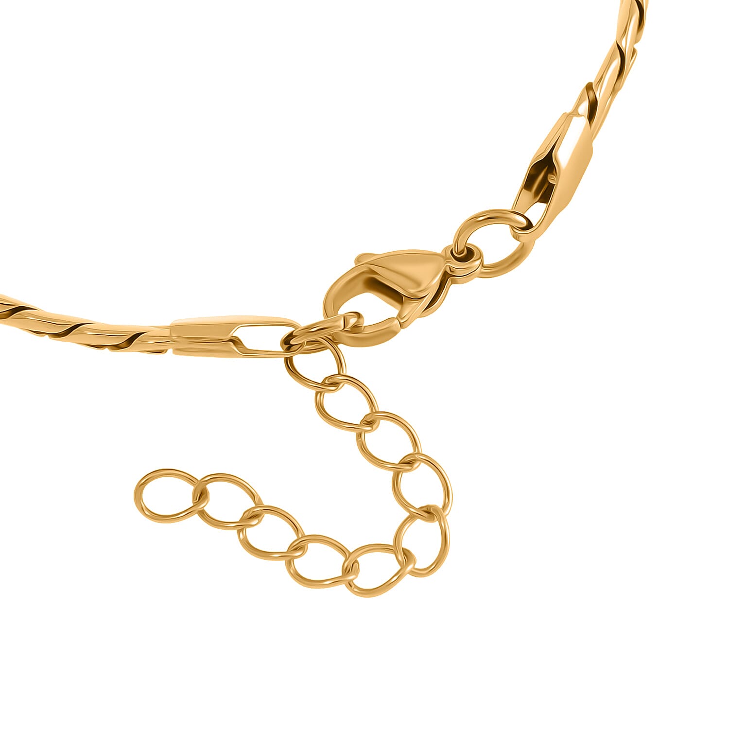 Set of 2 - White Cubic Zirconia Bracelet (Size - 7.5-2) & Curb Bracelet 10.00 Ct.