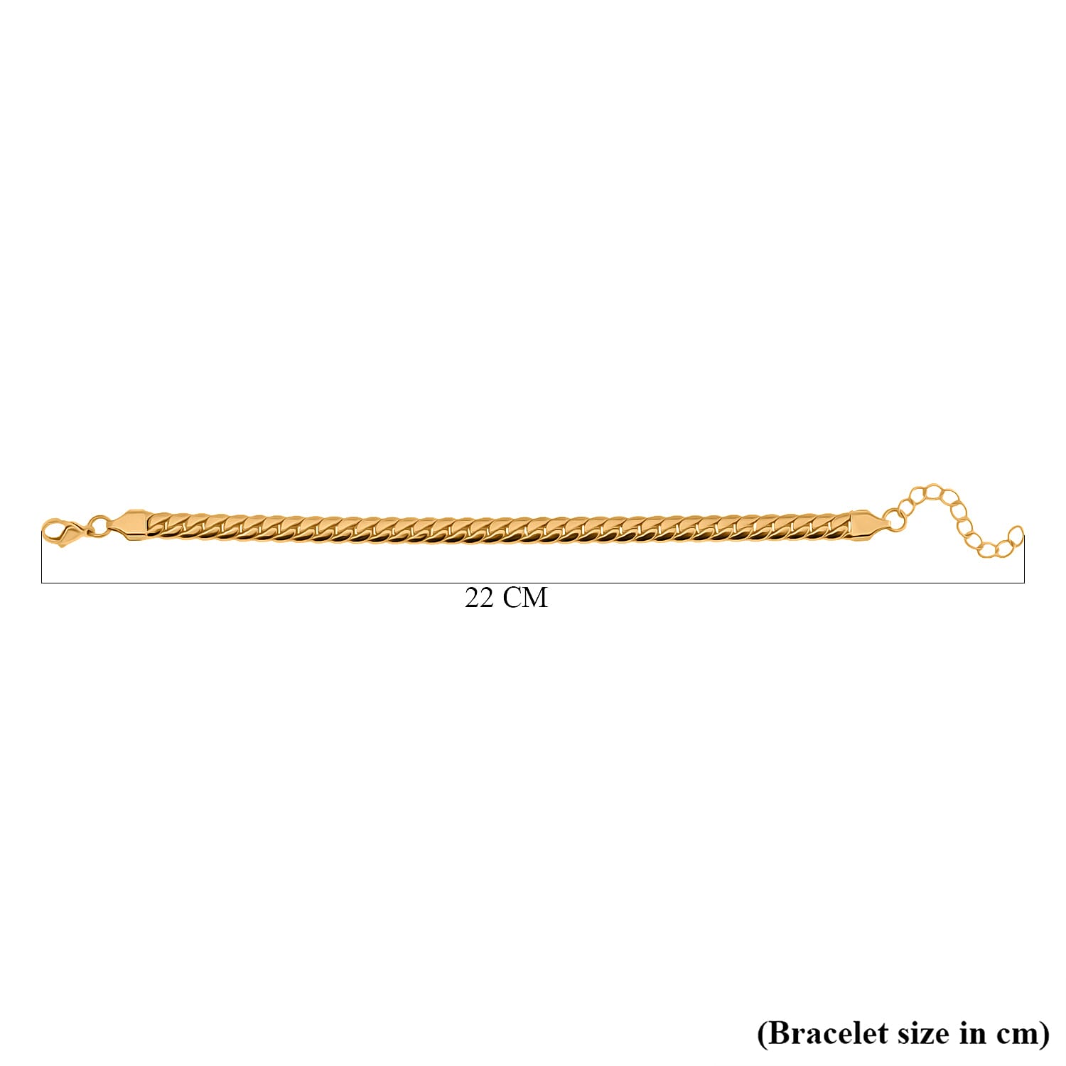 Set of 2 - White Cubic Zirconia Bracelet (Size - 7.5-2) & Curb Bracelet 10.00 Ct.